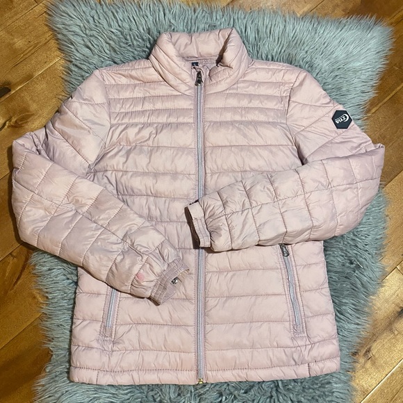 Zyia Active Whistler Puffer Jacket Poppy Size Small - Picture 2 of 6